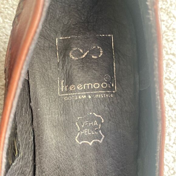 Freemood Women’s Brown Genuine Leather Retro Vintage Loafers Size EU35 / US4.5 - Picture 6 of 10